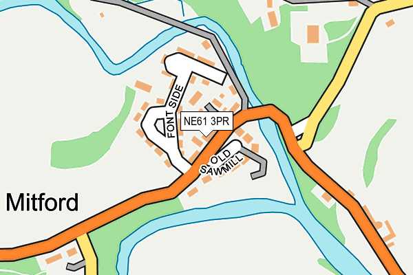 NE61 3PR map - OS OpenMap – Local (Ordnance Survey) NE61 3PR map - OS OpenMap – Local (Ordnance Survey)