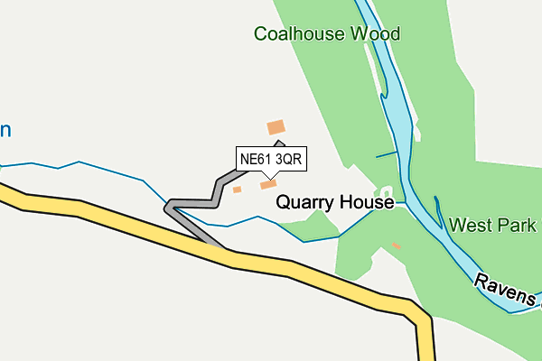 NE61 3QR map - OS OpenMap – Local (Ordnance Survey) NE61 3QR map - OS OpenMap – Local (Ordnance Survey)