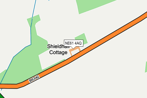 NE61 4AQ map - OS OpenMap – Local (Ordnance Survey) NE61 4AQ map - OS OpenMap – Local (Ordnance Survey)