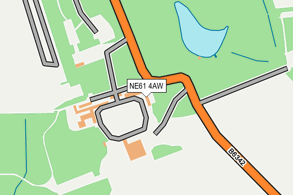 NE61 4AW map - OS OpenMap – Local (Ordnance Survey) NE61 4AW map - OS OpenMap – Local (Ordnance Survey)