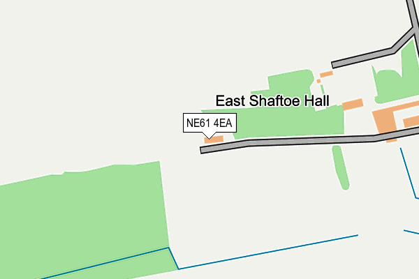 NE61 4EA map - OS OpenMap – Local (Ordnance Survey) NE61 4EA map - OS OpenMap – Local (Ordnance Survey)