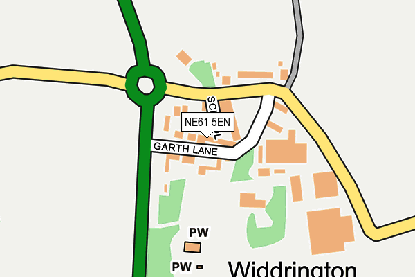 NE61 5EN map - OS OpenMap – Local (Ordnance Survey) NE61 5EN map - OS OpenMap – Local (Ordnance Survey)