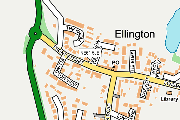 NE61 5JE map - OS OpenMap – Local (Ordnance Survey) NE61 5JE map - OS OpenMap – Local (Ordnance Survey)