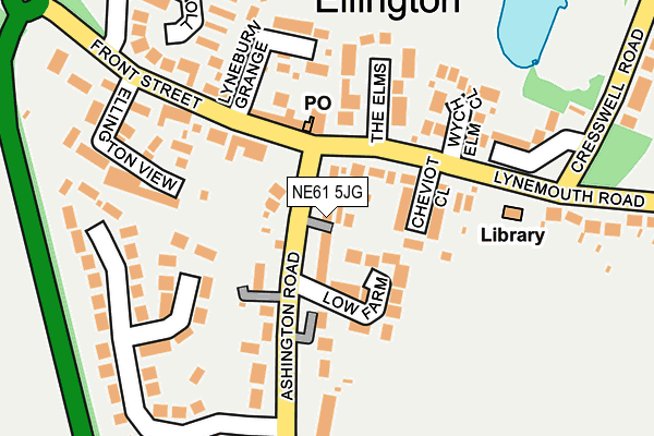 NE61 5JG map - OS OpenMap – Local (Ordnance Survey) NE61 5JG map - OS OpenMap – Local (Ordnance Survey)