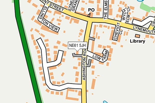 NE61 5JH map - OS OpenMap – Local (Ordnance Survey) NE61 5JH map - OS OpenMap – Local (Ordnance Survey)