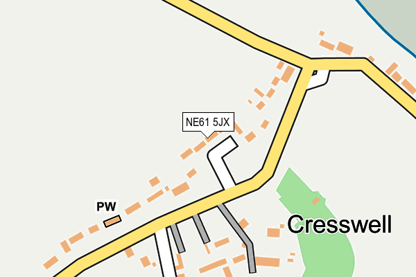 NE61 5JX map - OS OpenMap – Local (Ordnance Survey) NE61 5JX map - OS OpenMap – Local (Ordnance Survey)
