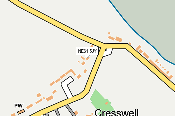 NE61 5JY map - OS OpenMap – Local (Ordnance Survey) NE61 5JY map - OS OpenMap – Local (Ordnance Survey)