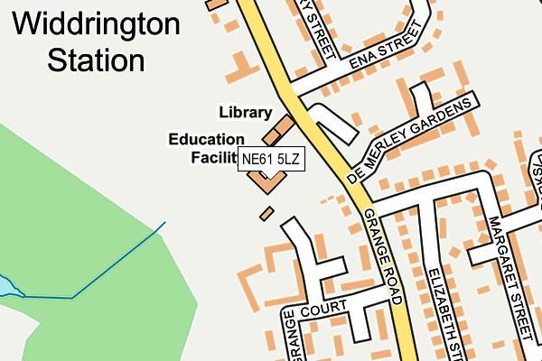 NE61 5LZ map - OS OpenMap – Local (Ordnance Survey) NE61 5LZ map - OS OpenMap – Local (Ordnance Survey)