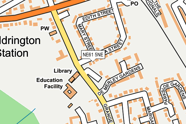 NE61 5NE map - OS OpenMap – Local (Ordnance Survey) NE61 5NE map - OS OpenMap – Local (Ordnance Survey)