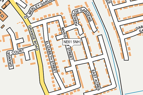 NE61 5NH map - OS OpenMap – Local (Ordnance Survey) NE61 5NH map - OS OpenMap – Local (Ordnance Survey)