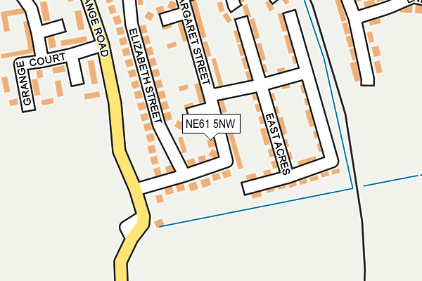 NE61 5NW map - OS OpenMap – Local (Ordnance Survey) NE61 5NW map - OS OpenMap – Local (Ordnance Survey)