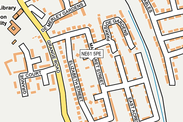 NE61 5PE map - OS OpenMap – Local (Ordnance Survey) NE61 5PE map - OS OpenMap – Local (Ordnance Survey)
