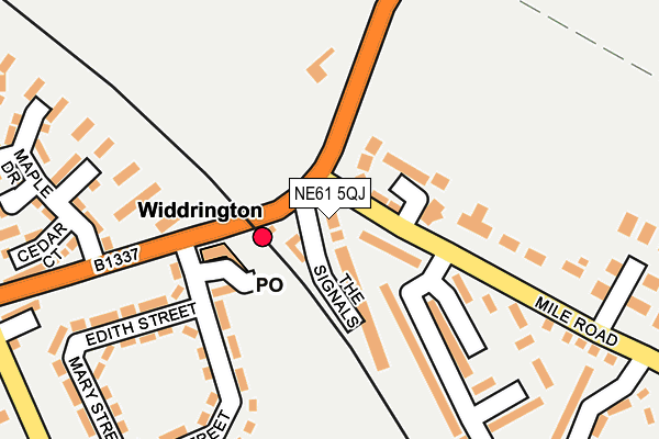 NE61 5QJ map - OS OpenMap – Local (Ordnance Survey) NE61 5QJ map - OS OpenMap – Local (Ordnance Survey)