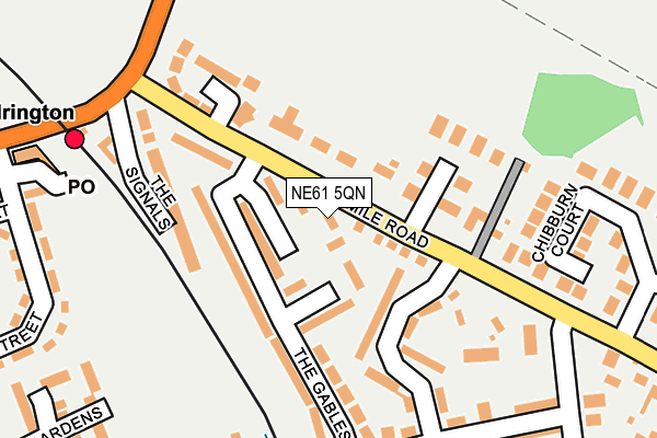 NE61 5QN map - OS OpenMap – Local (Ordnance Survey) NE61 5QN map - OS OpenMap – Local (Ordnance Survey)