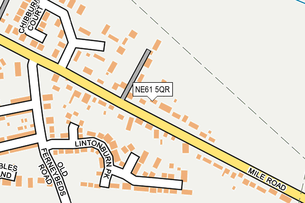 NE61 5QR map - OS OpenMap – Local (Ordnance Survey) NE61 5QR map - OS OpenMap – Local (Ordnance Survey)