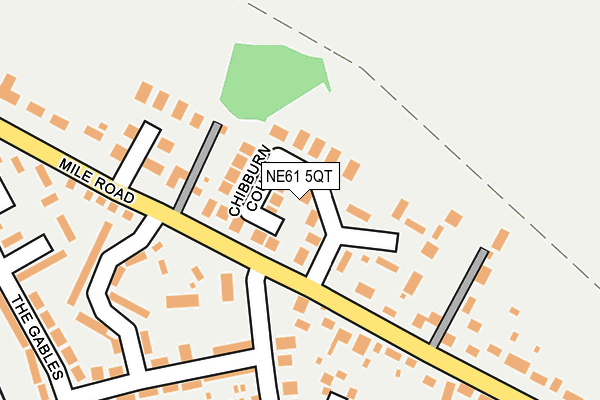 NE61 5QT map - OS OpenMap – Local (Ordnance Survey) NE61 5QT map - OS OpenMap – Local (Ordnance Survey)