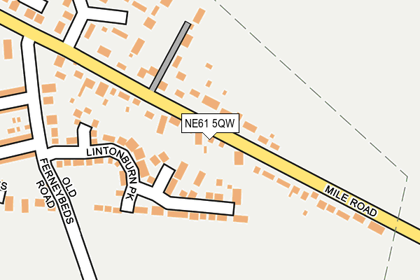 NE61 5QW map - OS OpenMap – Local (Ordnance Survey) NE61 5QW map - OS OpenMap – Local (Ordnance Survey)