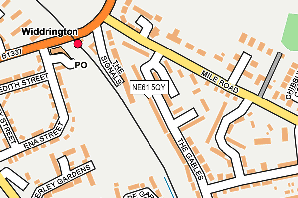 NE61 5QY map - OS OpenMap – Local (Ordnance Survey) NE61 5QY map - OS OpenMap – Local (Ordnance Survey)