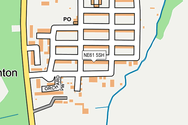 NE61 5SH map - OS OpenMap – Local (Ordnance Survey) NE61 5SH map - OS OpenMap – Local (Ordnance Survey)