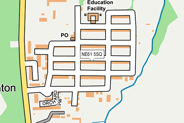 NE61 5SQ map - OS OpenMap – Local (Ordnance Survey)
