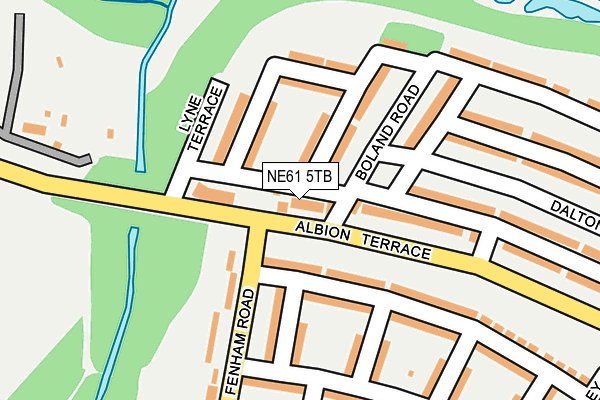 NE61 5TB map - OS OpenMap – Local (Ordnance Survey) NE61 5TB map - OS OpenMap – Local (Ordnance Survey)