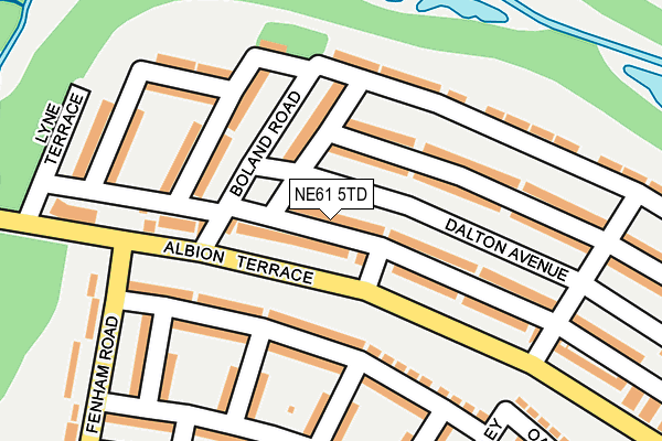NE61 5TD map - OS OpenMap – Local (Ordnance Survey) NE61 5TD map - OS OpenMap – Local (Ordnance Survey)