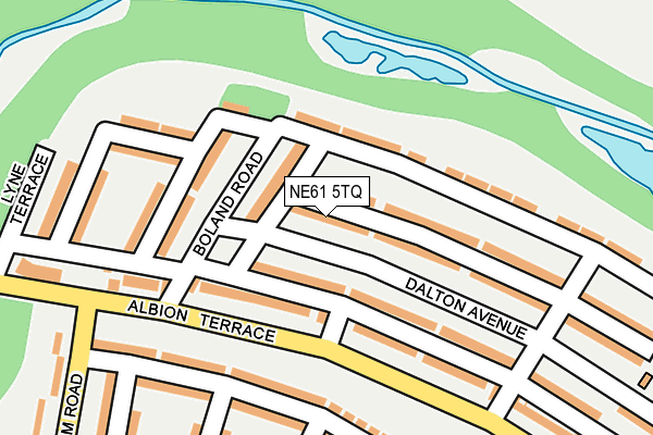 NE61 5TQ map - OS OpenMap – Local (Ordnance Survey) NE61 5TQ map - OS OpenMap – Local (Ordnance Survey)