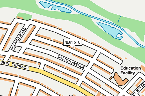 NE61 5TU map - OS OpenMap – Local (Ordnance Survey) NE61 5TU map - OS OpenMap – Local (Ordnance Survey)