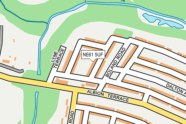 NE61 5UF map - OS OpenMap – Local (Ordnance Survey) NE61 5UF map - OS OpenMap – Local (Ordnance Survey)