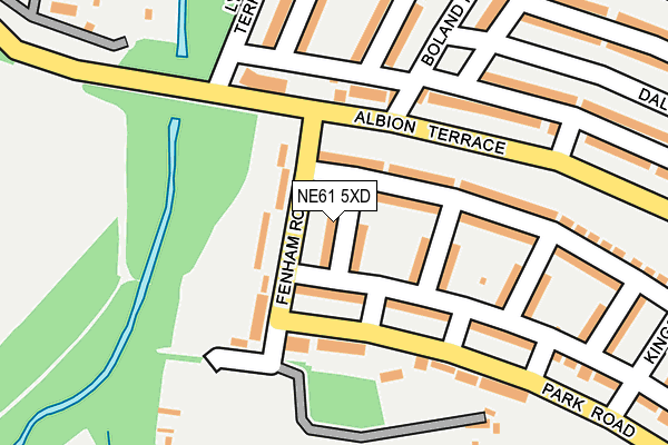 NE61 5XD map - OS OpenMap – Local (Ordnance Survey) NE61 5XD map - OS OpenMap – Local (Ordnance Survey)