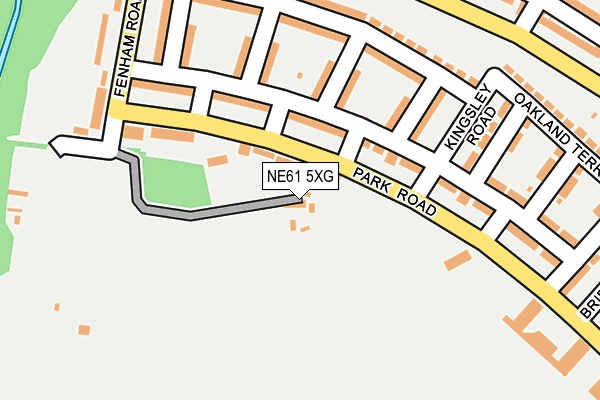 NE61 5XG map - OS OpenMap – Local (Ordnance Survey) NE61 5XG map - OS OpenMap – Local (Ordnance Survey)
