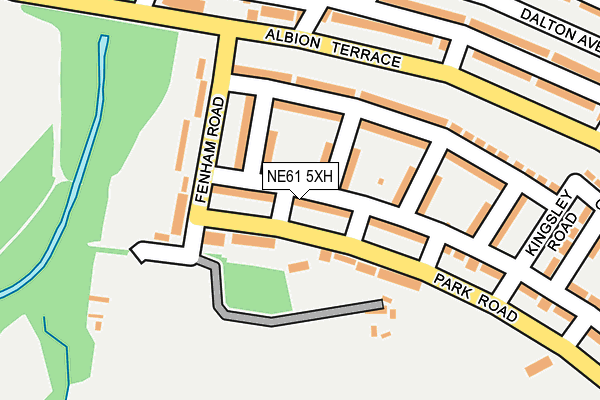 NE61 5XH map - OS OpenMap – Local (Ordnance Survey) NE61 5XH map - OS OpenMap – Local (Ordnance Survey)