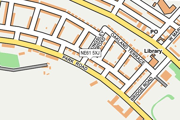 NE61 5XJ map - OS OpenMap – Local (Ordnance Survey) NE61 5XJ map - OS OpenMap – Local (Ordnance Survey)