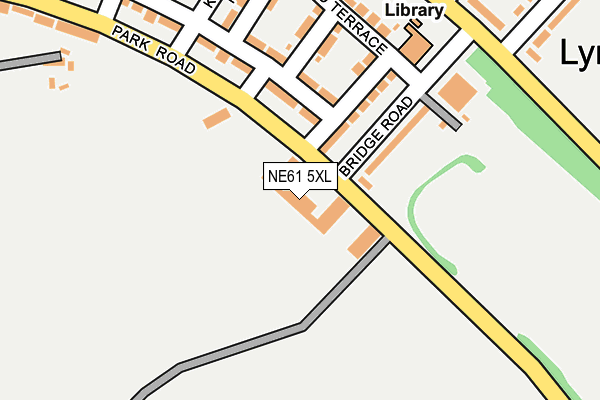 NE61 5XL map - OS OpenMap – Local (Ordnance Survey) NE61 5XL map - OS OpenMap – Local (Ordnance Survey)