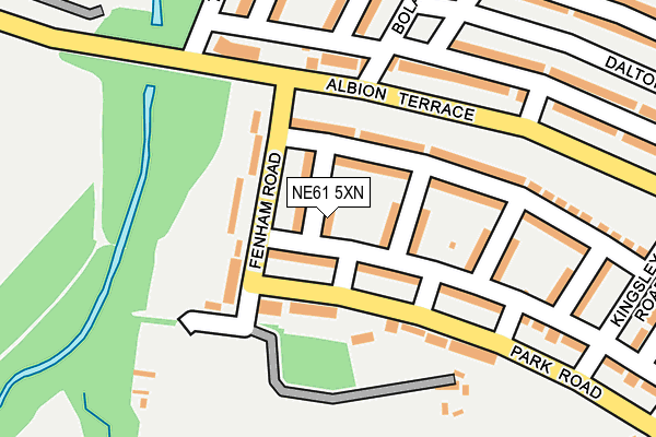 NE61 5XN map - OS OpenMap – Local (Ordnance Survey) NE61 5XN map - OS OpenMap – Local (Ordnance Survey)