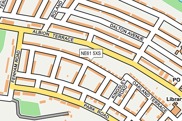 NE61 5XS map - OS OpenMap – Local (Ordnance Survey) NE61 5XS map - OS OpenMap – Local (Ordnance Survey)
