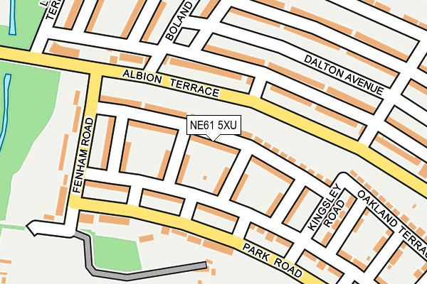 NE61 5XU map - OS OpenMap – Local (Ordnance Survey) NE61 5XU map - OS OpenMap – Local (Ordnance Survey)