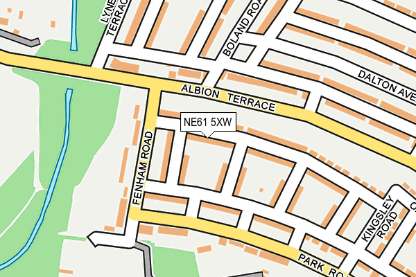 NE61 5XW map - OS OpenMap – Local (Ordnance Survey) NE61 5XW map - OS OpenMap – Local (Ordnance Survey)