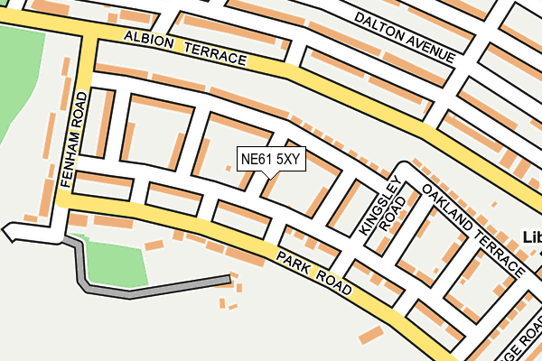 NE61 5XY map - OS OpenMap – Local (Ordnance Survey) NE61 5XY map - OS OpenMap – Local (Ordnance Survey)
