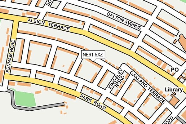 NE61 5XZ map - OS OpenMap – Local (Ordnance Survey) NE61 5XZ map - OS OpenMap – Local (Ordnance Survey)