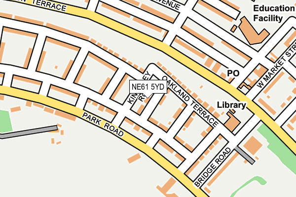 NE61 5YD map - OS OpenMap – Local (Ordnance Survey) NE61 5YD map - OS OpenMap – Local (Ordnance Survey)