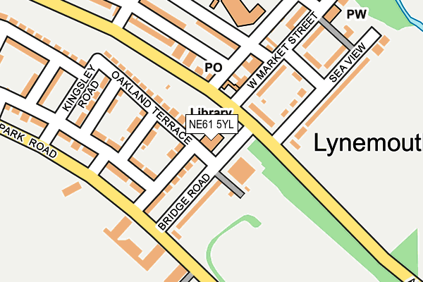 NE61 5YL map - OS OpenMap – Local (Ordnance Survey) NE61 5YL map - OS OpenMap – Local (Ordnance Survey)