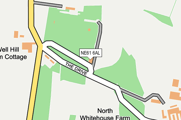 NE61 6AL map - OS OpenMap – Local (Ordnance Survey) NE61 6AL map - OS OpenMap – Local (Ordnance Survey)