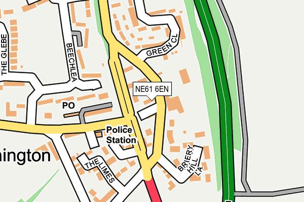 NE61 6EN map - OS OpenMap – Local (Ordnance Survey) NE61 6EN map - OS OpenMap – Local (Ordnance Survey)