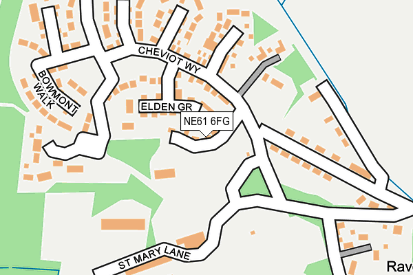 NE61 6FG map - OS OpenMap – Local (Ordnance Survey) NE61 6FG map - OS OpenMap – Local (Ordnance Survey)