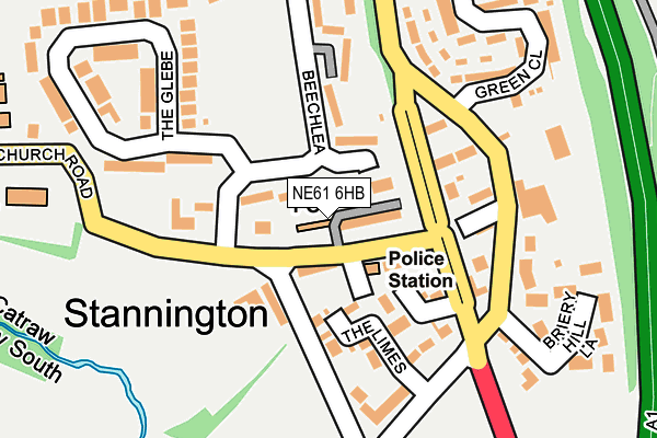 NE61 6HB map - OS OpenMap – Local (Ordnance Survey) NE61 6HB map - OS OpenMap – Local (Ordnance Survey)