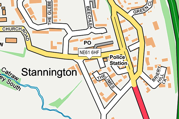 NE61 6HF map - OS OpenMap – Local (Ordnance Survey) NE61 6HF map - OS OpenMap – Local (Ordnance Survey)