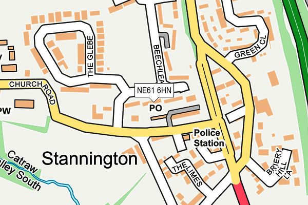NE61 6HN map - OS OpenMap – Local (Ordnance Survey) NE61 6HN map - OS OpenMap – Local (Ordnance Survey)