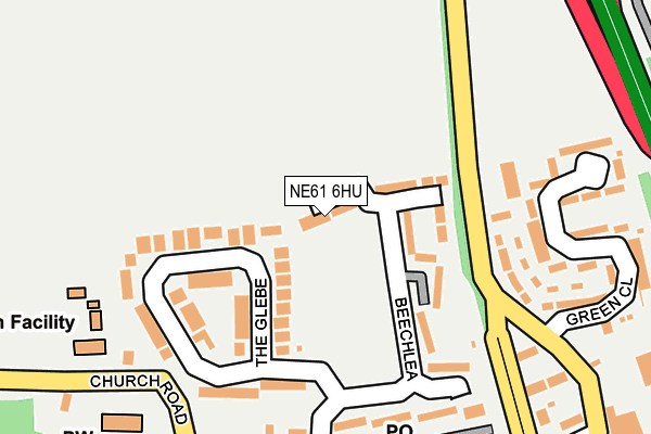 NE61 6HU map - OS OpenMap – Local (Ordnance Survey) NE61 6HU map - OS OpenMap – Local (Ordnance Survey)