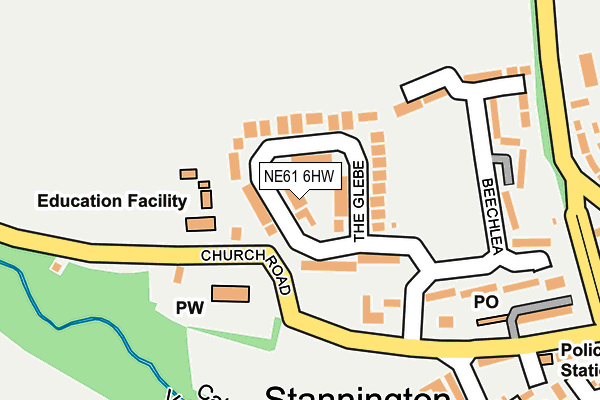 NE61 6HW map - OS OpenMap – Local (Ordnance Survey) NE61 6HW map - OS OpenMap – Local (Ordnance Survey)